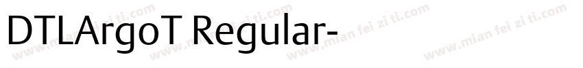 DTLArgoT Regular字体转换